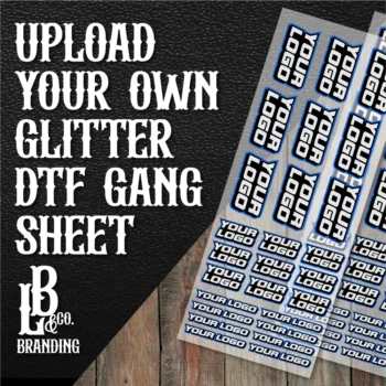 upload your glitter dtf